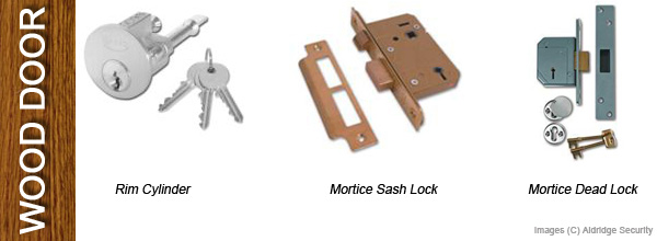 Wood Door Locks - Rim Cylinder, Mortice Sash Lock, Mortice Dead Bolt 
