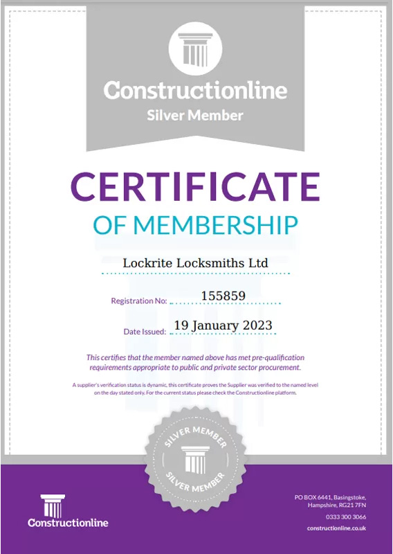 Constructionline Silver Certification