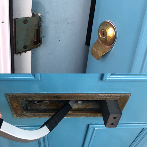Bristol Locksmith using letterbox tool to gain entry