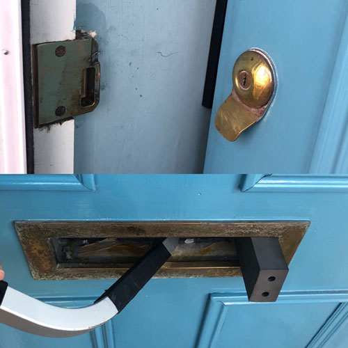 Winterbourne Locksmith using letterbox tool to gain entry