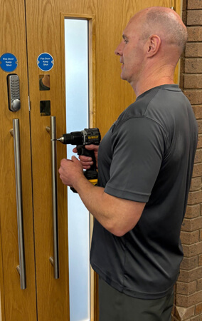 LockRite Esher Code Lock Installed