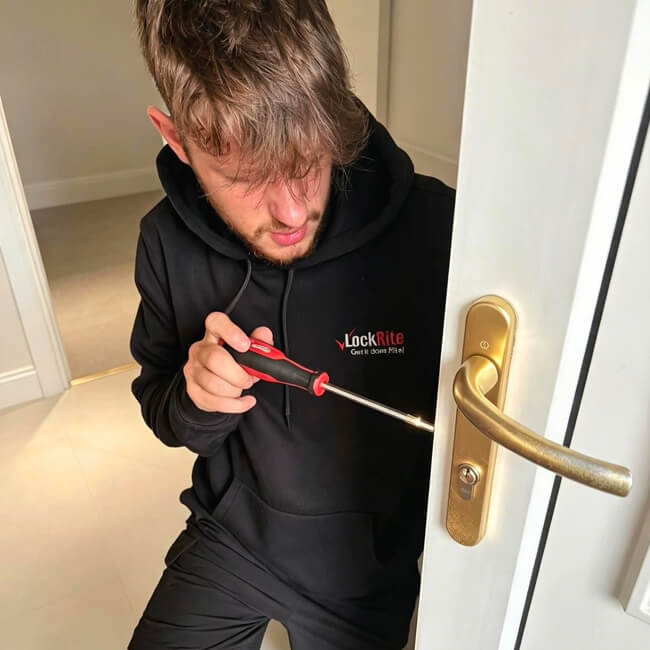 LockRite Locksmith Changing Door Lock