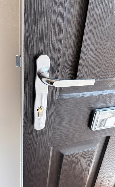 New lock change on customer's front door