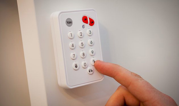 Yale smart home alarm keypad